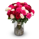 Kytice růžových růží